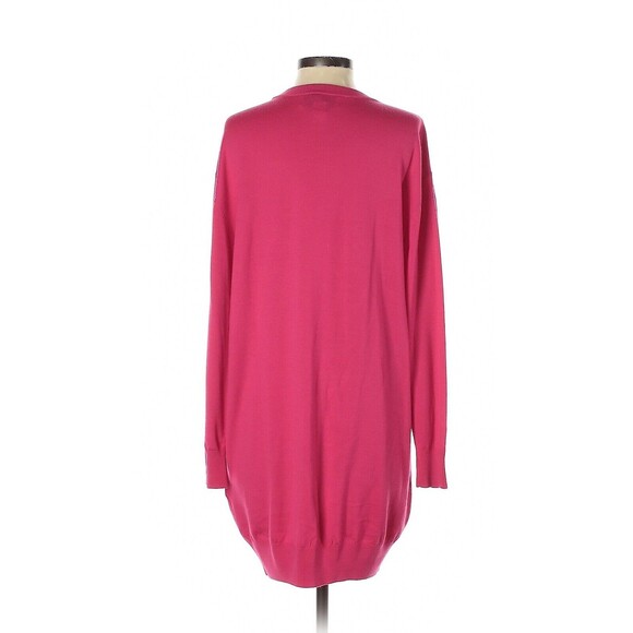 2018 MOSCHINO x H&M Hot Pink Disney Minnie Mouse Merino Wool Sweater Dress - S - Picture 2 of 2